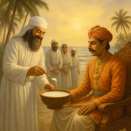 Parsi priest with King Jadi Rana